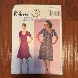 2/$15 Butterick B6380 Sewing Pattern 6-14